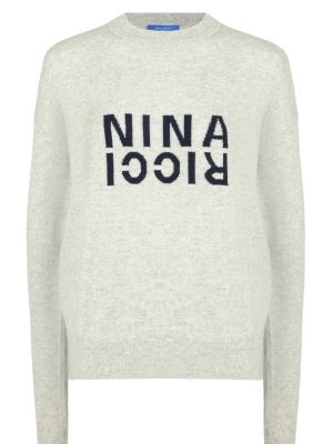 Серый свитер Nina Ricci