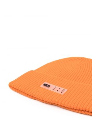 Bonnet en tricot Mcq orange