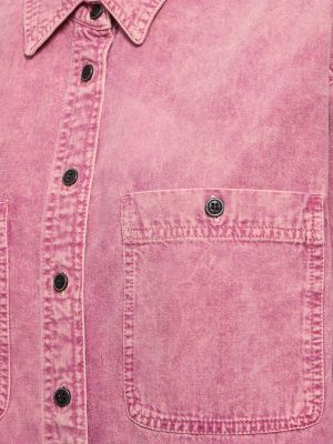 Памучна риза Marant Etoile розово