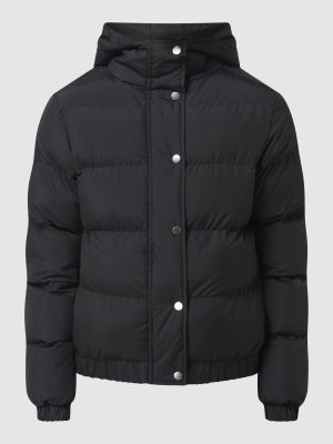 Pikowana kurtka puchowa z kapturem Urban Classics czarna