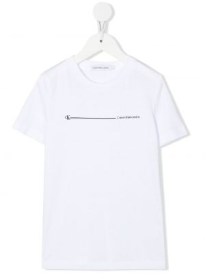 T-shirt för tjejer Calvin Klein Kids vit