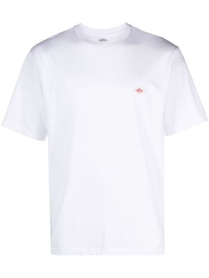 Bavlnené tričko s potlačou Danton biela