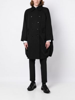 Vlněný kabát Comme Des Garçons Homme Plus černý