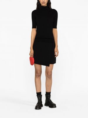 Megztas kašmyro mini suknele Lisa Yang juoda