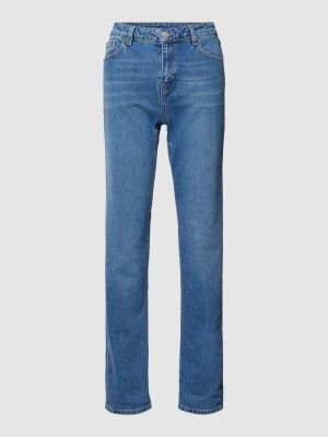 Proste jeansy z kieszeniami Esprit niebieskie