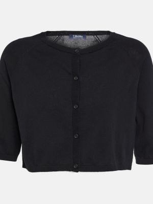 Kokvilnas džemperis 's Max Mara melns