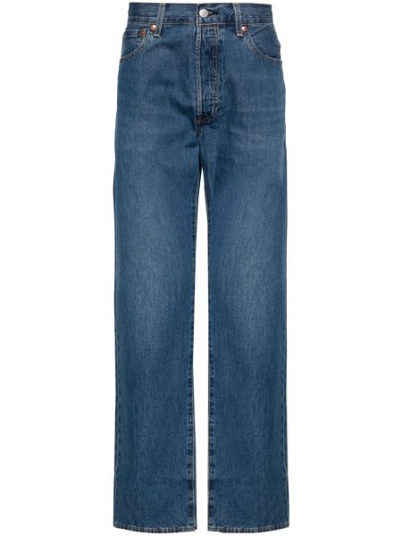 Slim fit priliehavé džínsy bežného strihu s nízkym pásom Levi's modrá