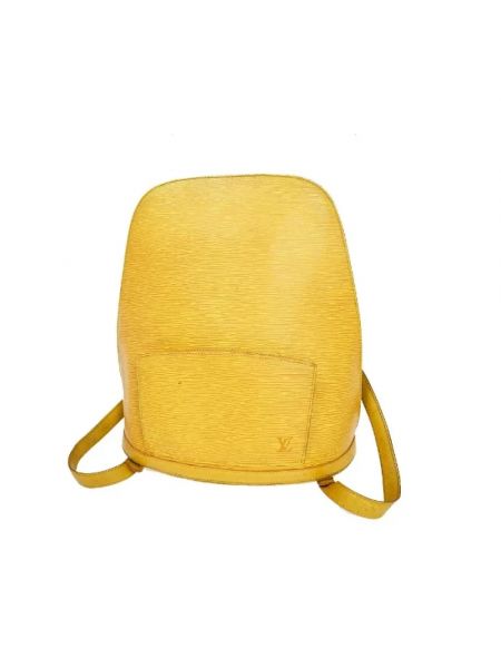 Plecak skórzany Louis Vuitton Vintage żółty