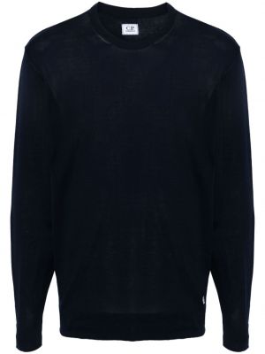 Памучен пуловер C.p. Company синьо