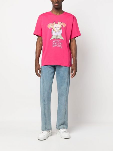 T-shirt à imprimé Paccbet rose