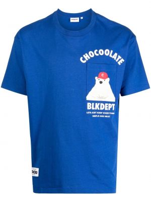 Póló nyomtatás Chocoolate kék