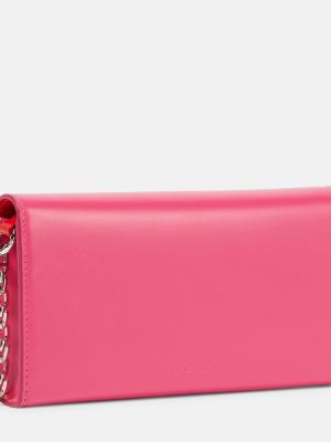 Кожено колие Givenchy розово