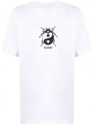 Camiseta con estampado Pleasures blanco