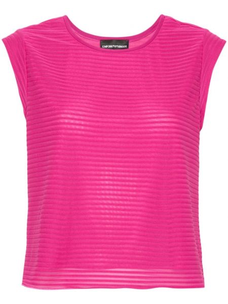 Jacquard top Emporio Armani pink