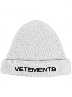 Brodert lue Vetements grå