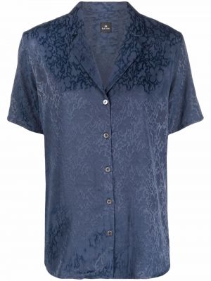 Блузка в цветочный принт Ps Paul Smith, синяя
