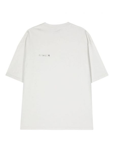 Kokvilnas t-krekls Balenciaga pelēks