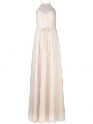 Tyll off-the-skulder kjole Marchesa Notte Bridesmaids rosa