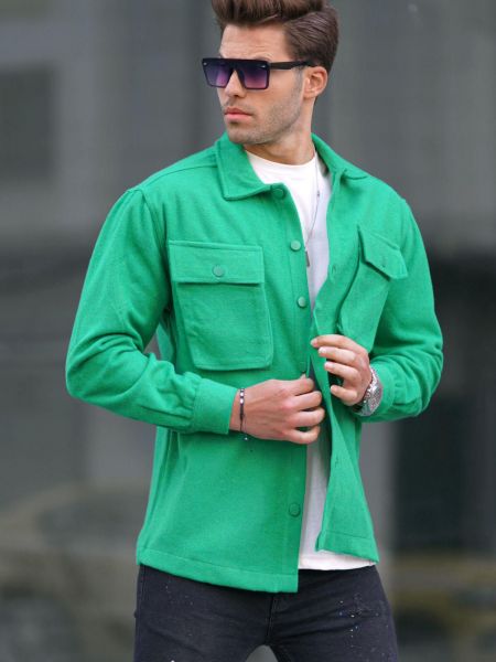 Oversized košile Madmext zelená