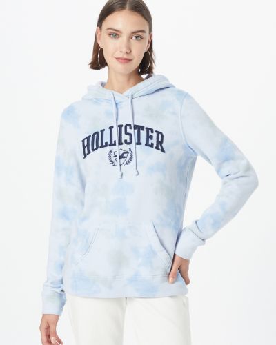 Mikina s kapucňou Hollister modrá