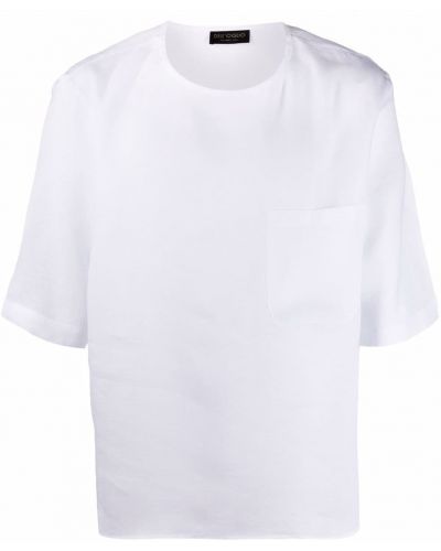 Lenvászon póló Dell'oglio fehér