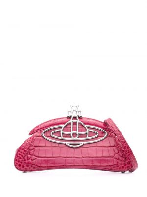 Чанта тип „портмоне“ с кехлибар Vivienne Westwood розово