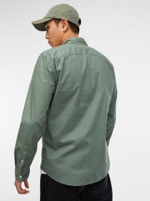Košile s dlouhými rukávy Gap zelená