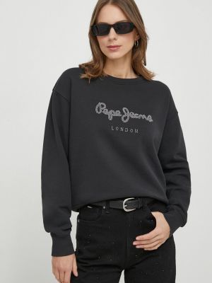 Bluza bawełniana Pepe Jeans czarna