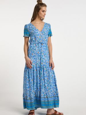 Длинное платье Usha синее