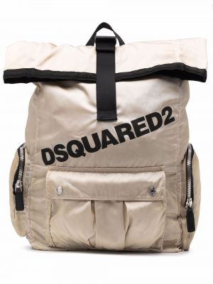 Plecak z nadrukiem Dsquared2 czarny