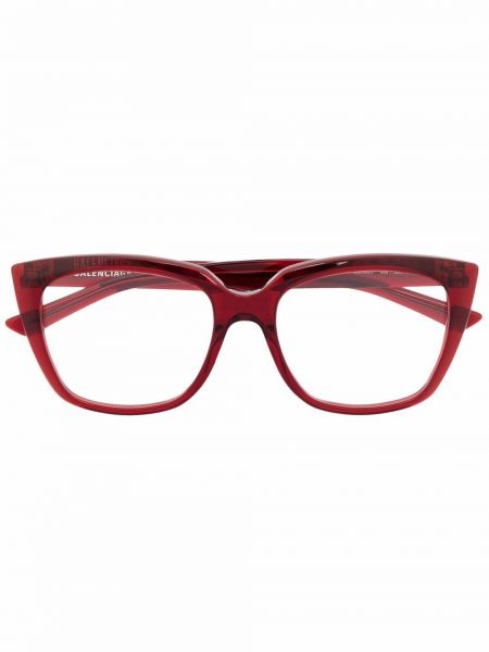 Priehľadné dioptrické okuliare Balenciaga Eyewear červená