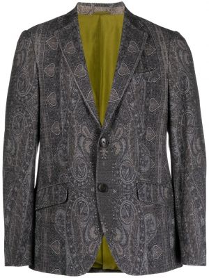 Jacquard lang blazer Etro grå