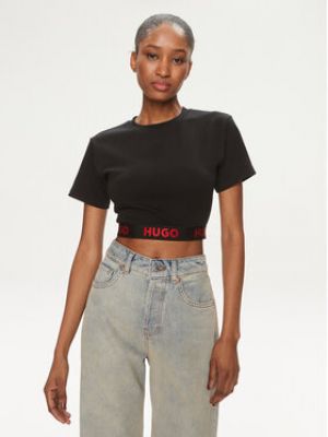 T-shirt large Hugo noir