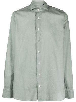 Bavlnená košeľa Lardini zelená