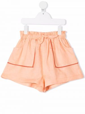 Shorts papirpose for jenter Zimmermann Kids oransje