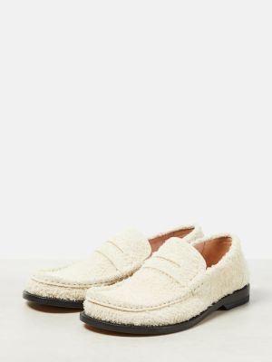 Seemisnahksed loafer-kingad Loewe valge