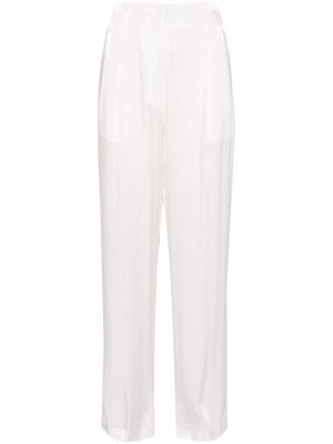 Pantaloni di cotone Genny bianco
