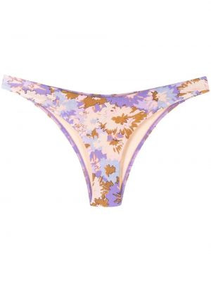 Trykt floral bikini Zimmermann lilla