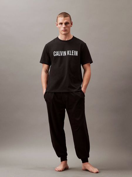 Бавовняні джоггери Calvin Klein Underwear чорні