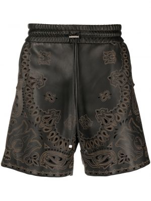Leder shorts Amiri schwarz
