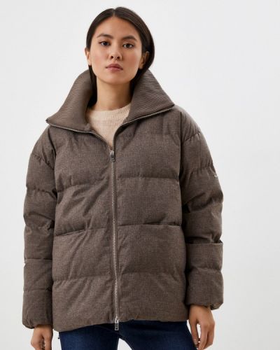 Утепленная демисезонная куртка Baon коричневая