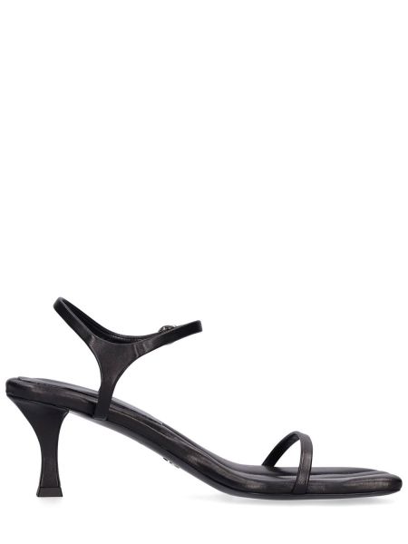 Kožené sandále na podpätku na vysokom podpätku Proenza Schouler čierna