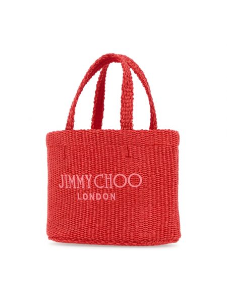Bolso shopper Jimmy Choo rojo