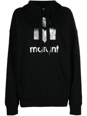 Sweatshirt aus baumwoll mit print Marant Etoile schwarz
