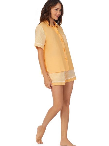 Piżama Dkny Loungewear żółta