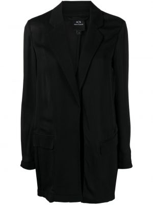 Asymmetrisk lang blazer Armani Exchange svart