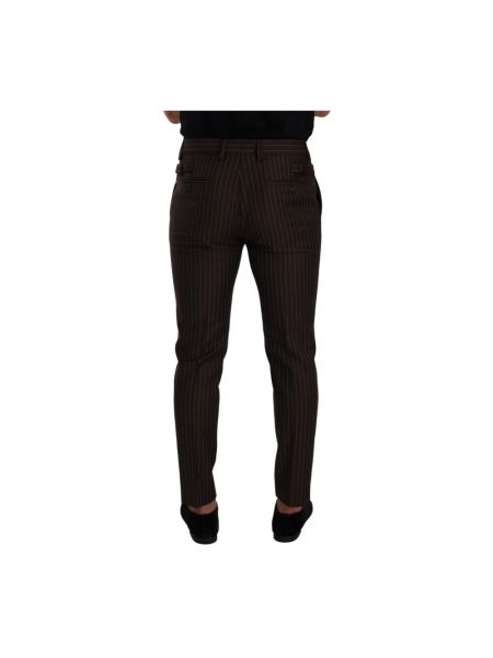 Pantalones slim fit Dolce & Gabbana marrón