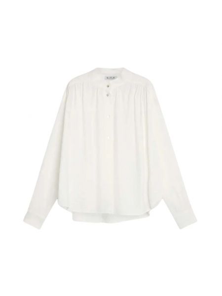 Oversize bluse mit stehkragen Sosue weiß