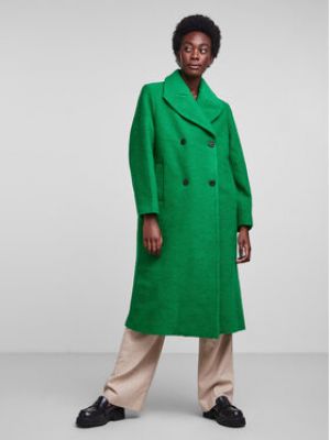 Manteau en laine Yas vert