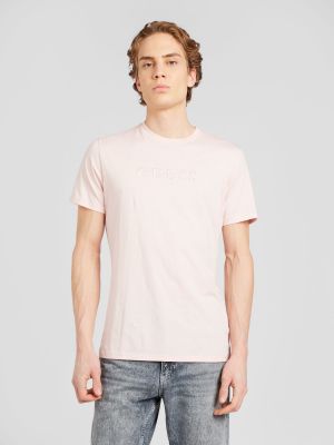 Majica slim fit Guess ružičasta